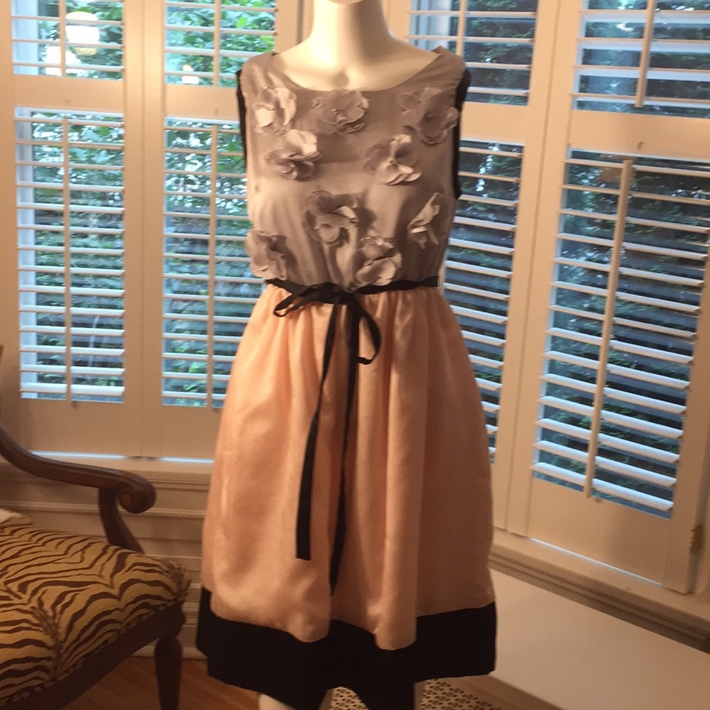 Sleeveless, special occasion silk dress